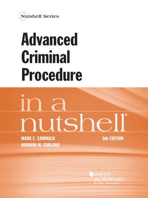 cover image of Advanced Criminal Procedure in a Nutshell